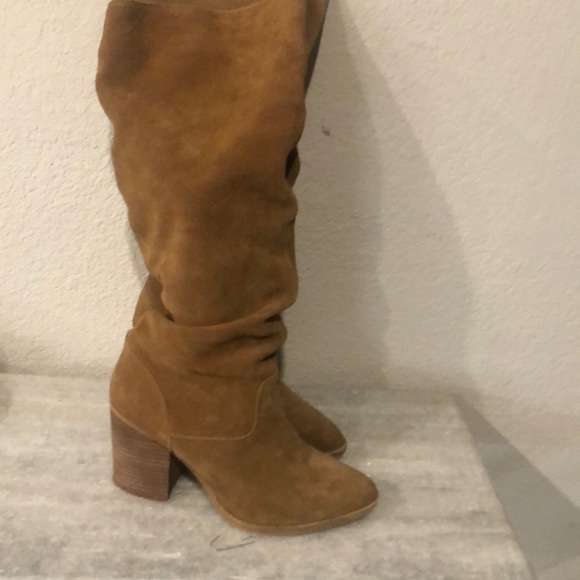 tall slouch boots with heel